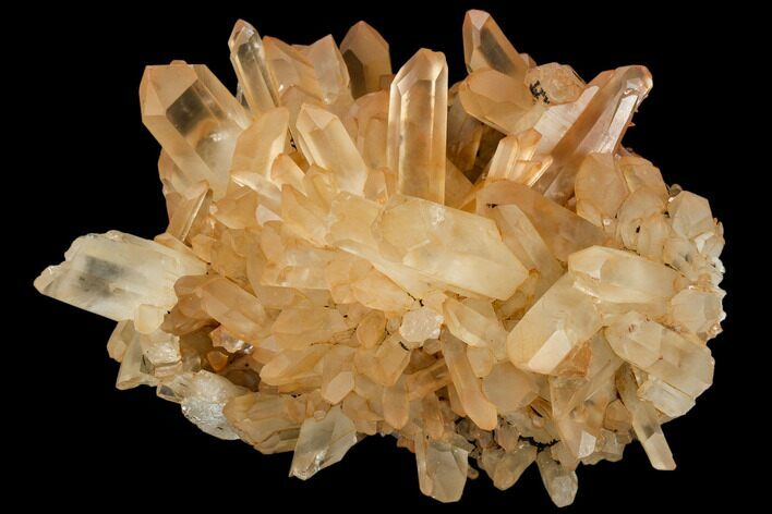 Tangerine Quartz Crystal Cluster - Madagascar #112812